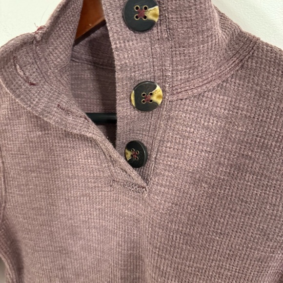 Free People Marigold Turtleneck Henley Top - Picture 3 of 5